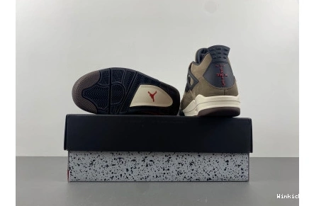 Brown AJ4-882335 Air Retro Jordan 4 Travis Scott x 1025